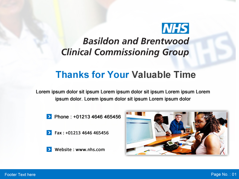 Design de PowerPoint par Best Design Hub pour NHS Basildon & Brentwood CCG | Design #2168762
