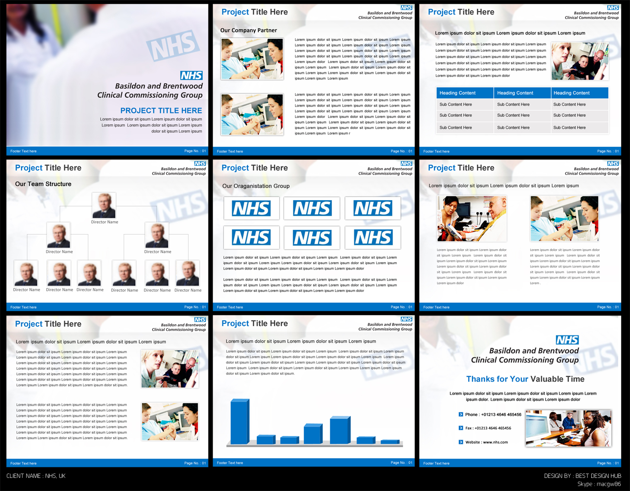 Design de PowerPoint par Best Design Hub pour NHS Basildon & Brentwood CCG | Design #2168816