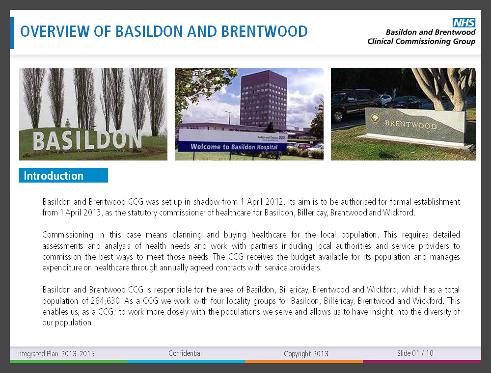 PowerPoint Design by Purpletouch for NHS Basildon & Brentwood CCG | Design #2206778