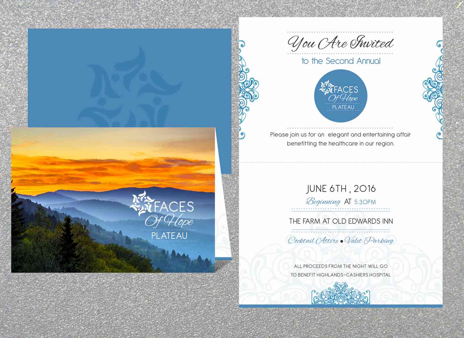 elegant upmarket event invitation design for mission helath by