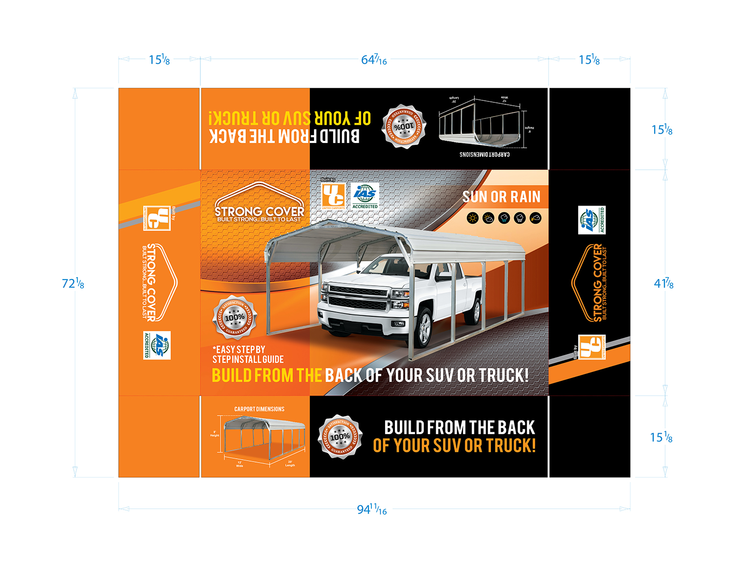 Diseño de Empaque por SofiaDesignStudio para United Carports LLC | Diseño #10573329