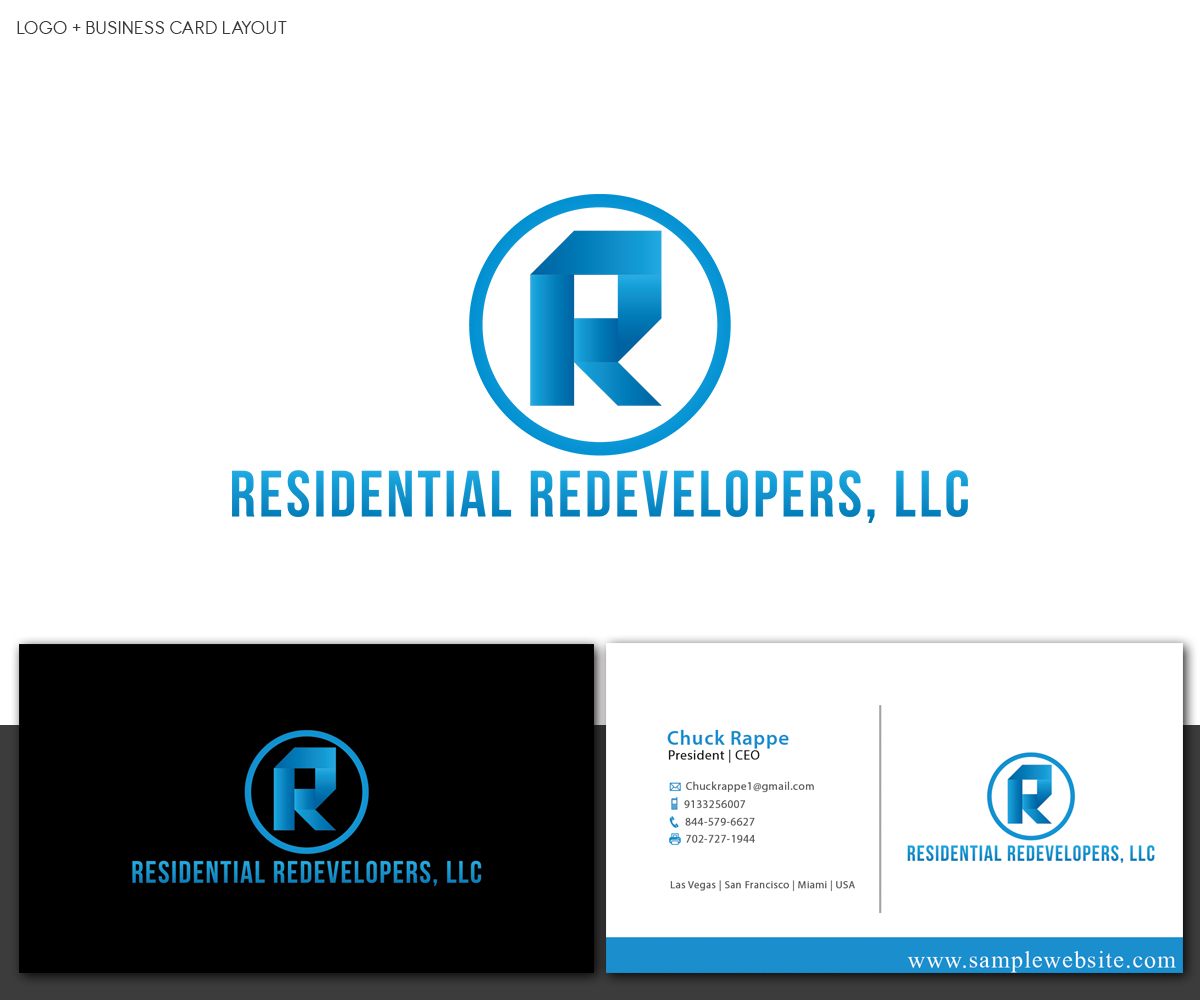 Logo Design by Professor P for Residential Redevelopers LLC | Design #10158321