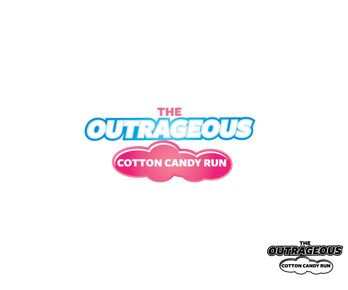 Logo Design by meygekon for The Outrageous Cotton Candy Run | Design #10246924