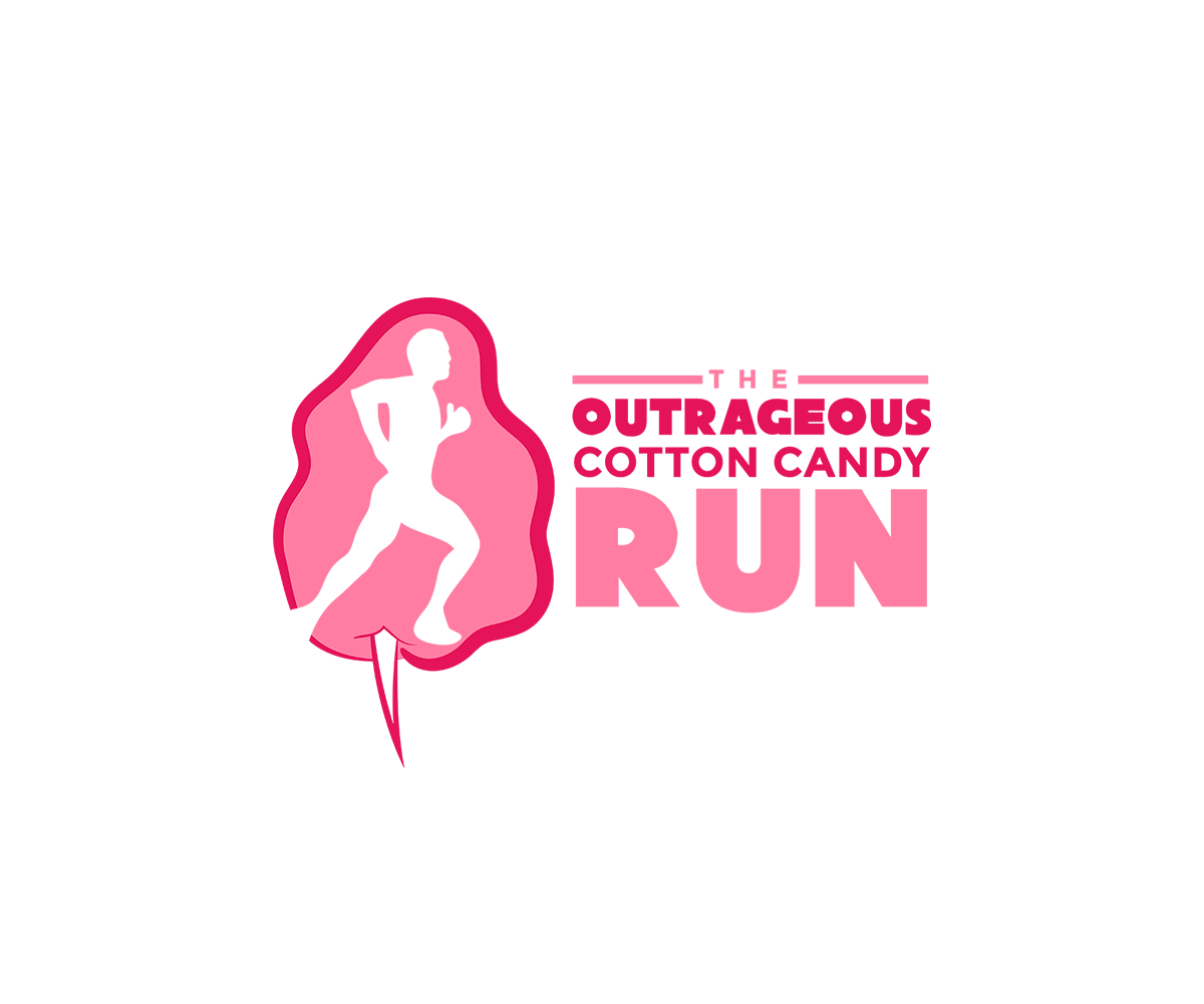 Logo Design by DEZIGN RABBIT for The Outrageous Cotton Candy Run | Design #10197382