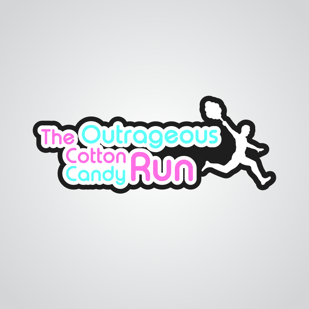 Logo Design by Qavixen for The Outrageous Cotton Candy Run | Design #10230722