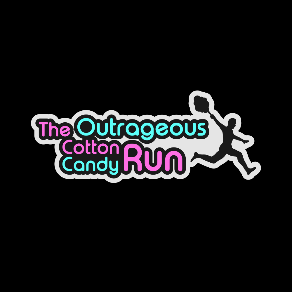 Logo Design by Qavixen for The Outrageous Cotton Candy Run | Design #10230738