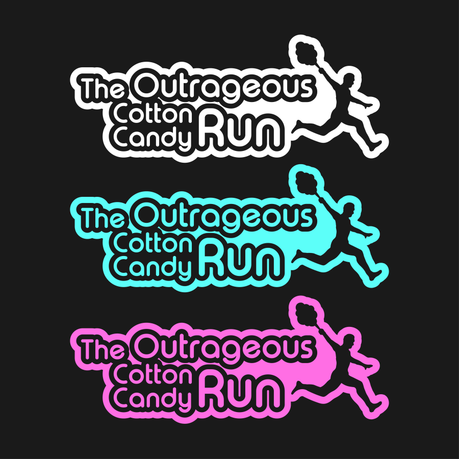 Logo Design by Qavixen for The Outrageous Cotton Candy Run | Design #10251377