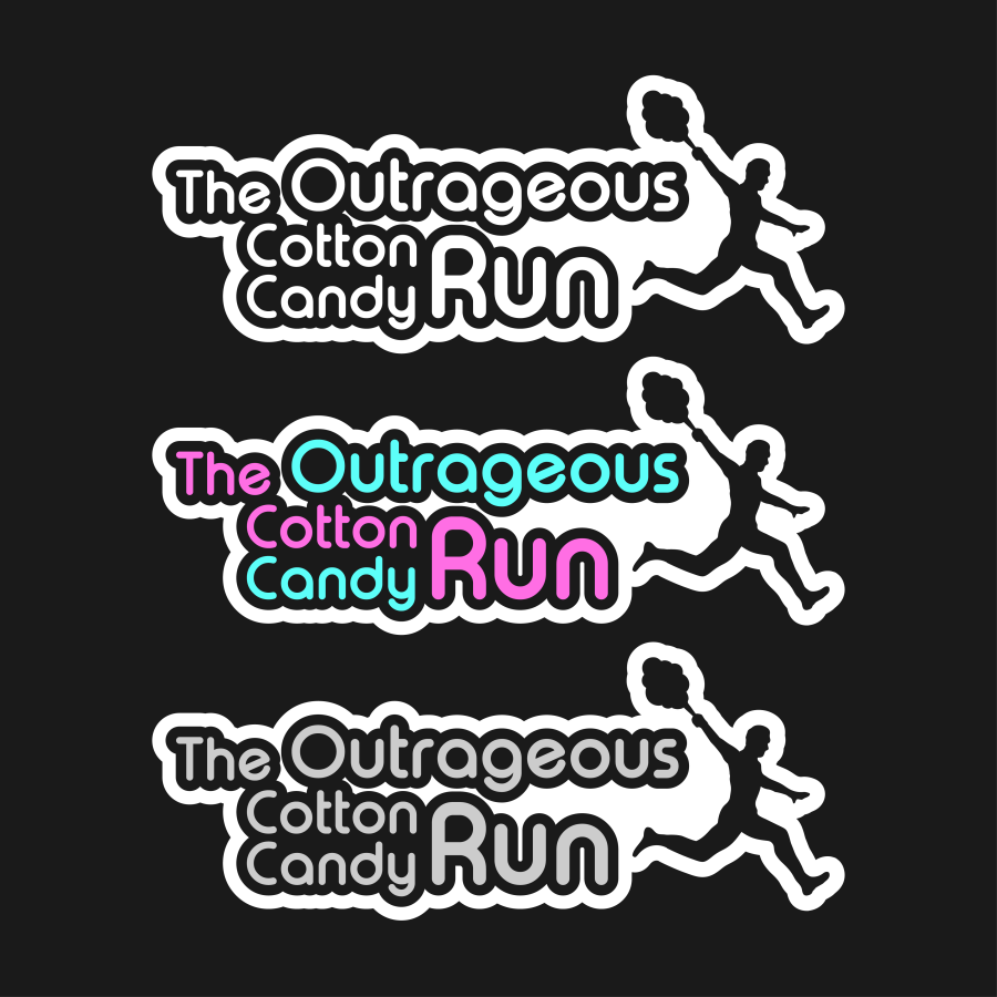 Logo Design by Qavixen for The Outrageous Cotton Candy Run | Design #10251386