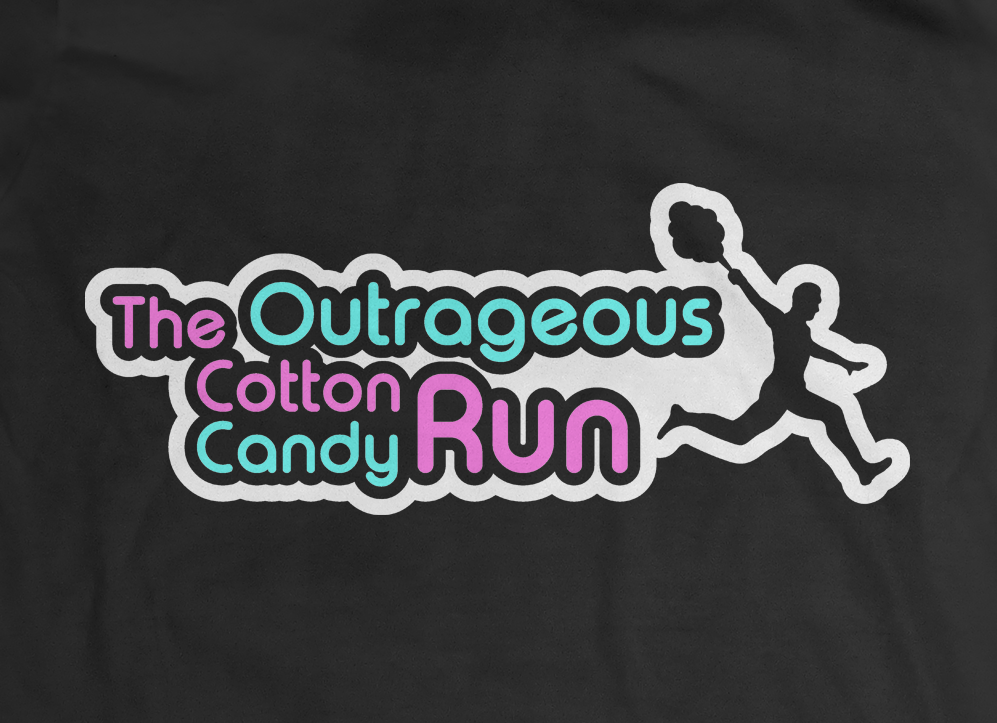 Logo Design by Qavixen for The Outrageous Cotton Candy Run | Design #10251394