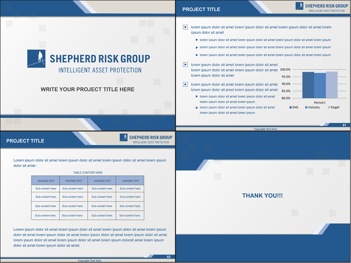 PowerPoint Design by Poonam Saraswat for Shepherd Risk Group | Design #2230136