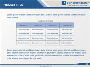 PowerPoint Design by Poonam Saraswat for Shepherd Risk Group | Design: #2230140