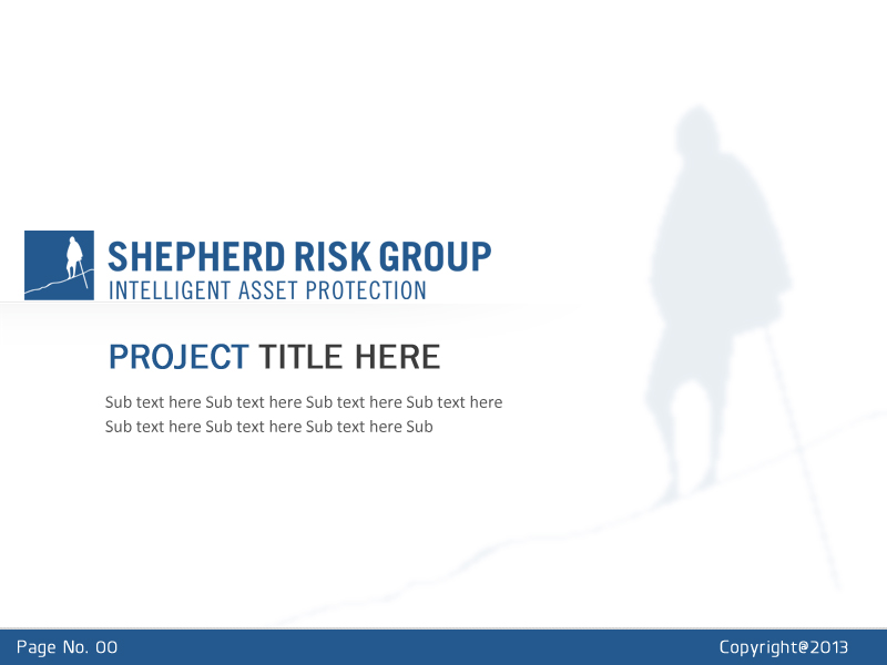 PowerPoint Design by Best Design Hub for Shepherd Risk Group | Design #2162936