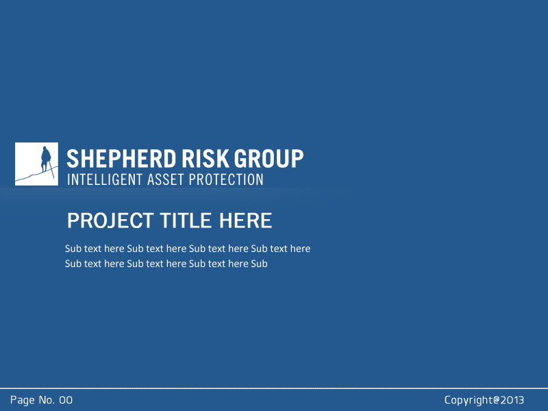 PowerPoint Design by Best Design Hub for Shepherd Risk Group | Design #2162947