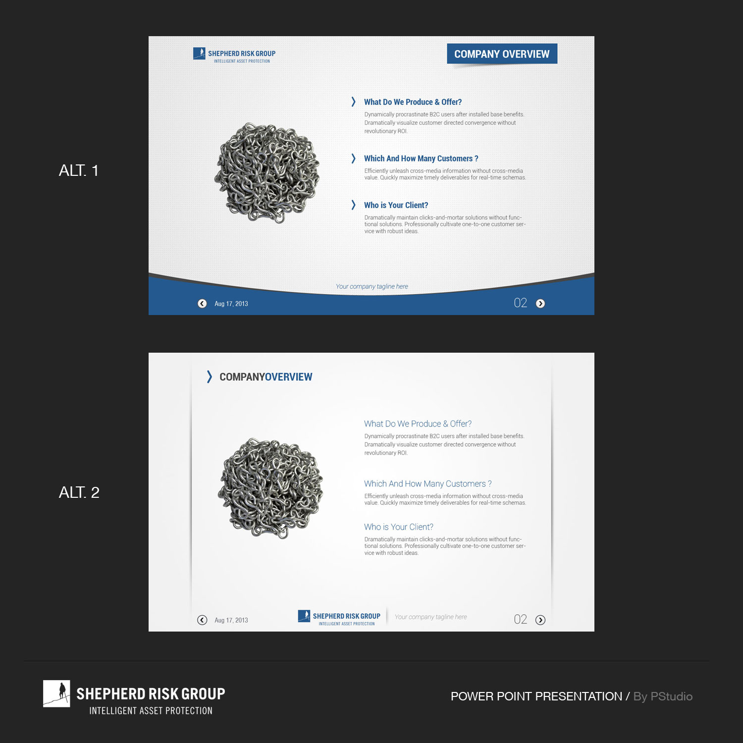 PowerPoint Design by AriefK for Shepherd Risk Group | Design #2227196
