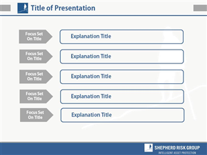 PowerPoint Design by sgarchdesign for Shepherd Risk Group | Design: #2180419