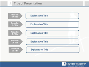 PowerPoint Design by sgarchdesign for Shepherd Risk Group | Design: #2180515