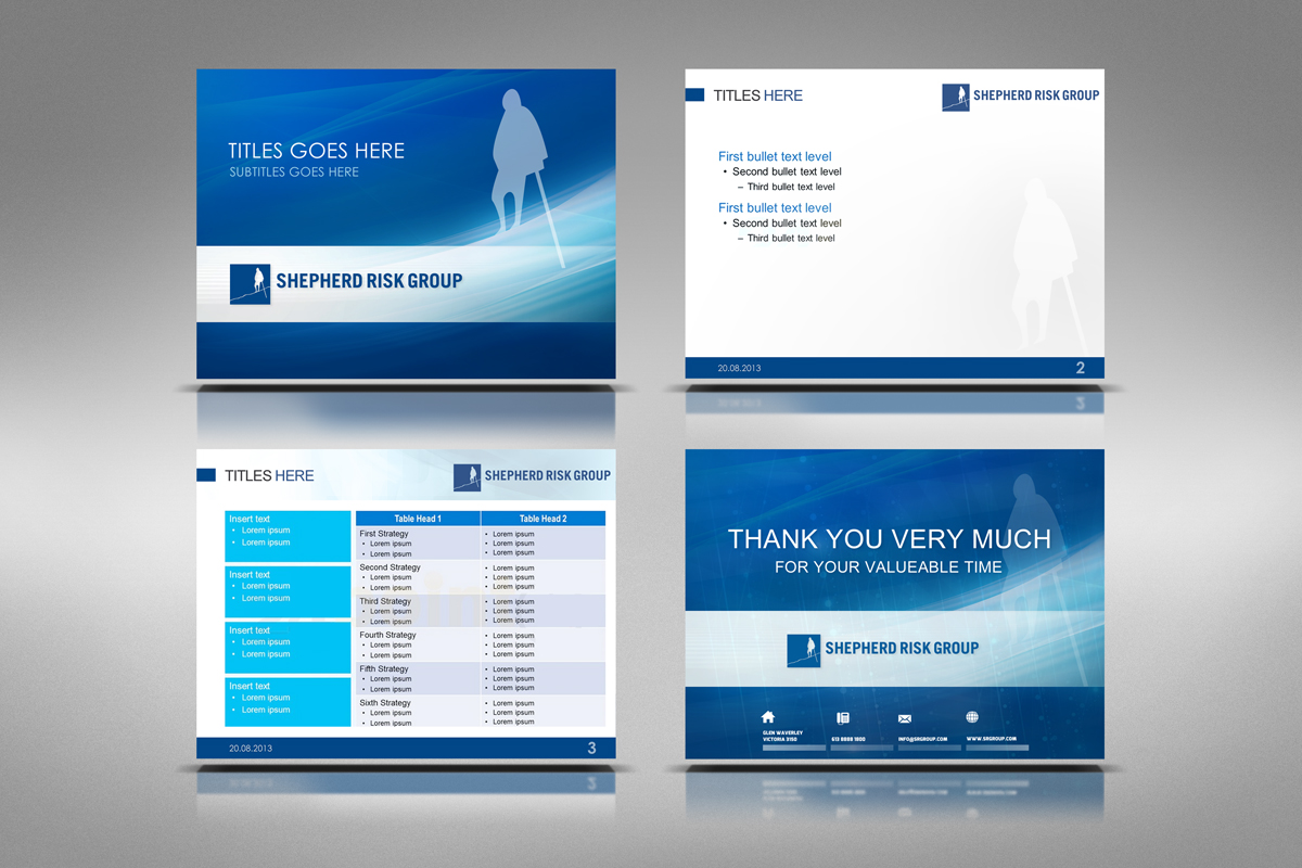 PowerPoint Design by logodentity for Shepherd Risk Group | Design #2209369