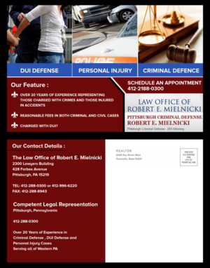Postcard Design by Best Design Hub for Robert E. Mielnicki, Esq. | Design: #10170425