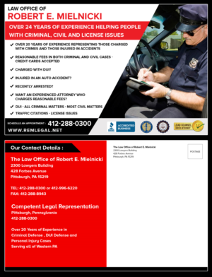 Postcard Design by Best Design Hub for Robert E. Mielnicki, Esq. | Design: #10179957
