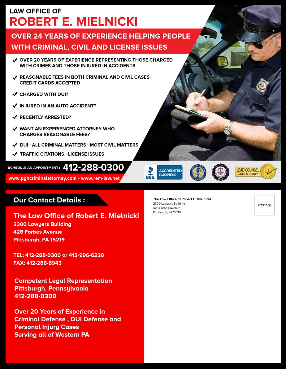 Postcard Design by Best Design Hub for Robert E. Mielnicki, Esq. | Design #10179984