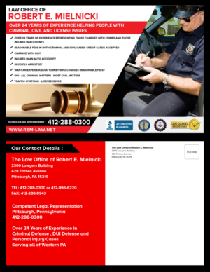 Postcard Design by Best Design Hub for Robert E. Mielnicki, Esq. | Design: #10194103