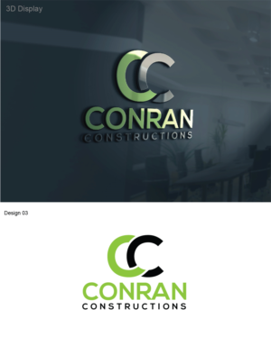 Diseño de Logo por 3Guys para CONRAN CONSTRUCTIONS | Diseño: #10192507