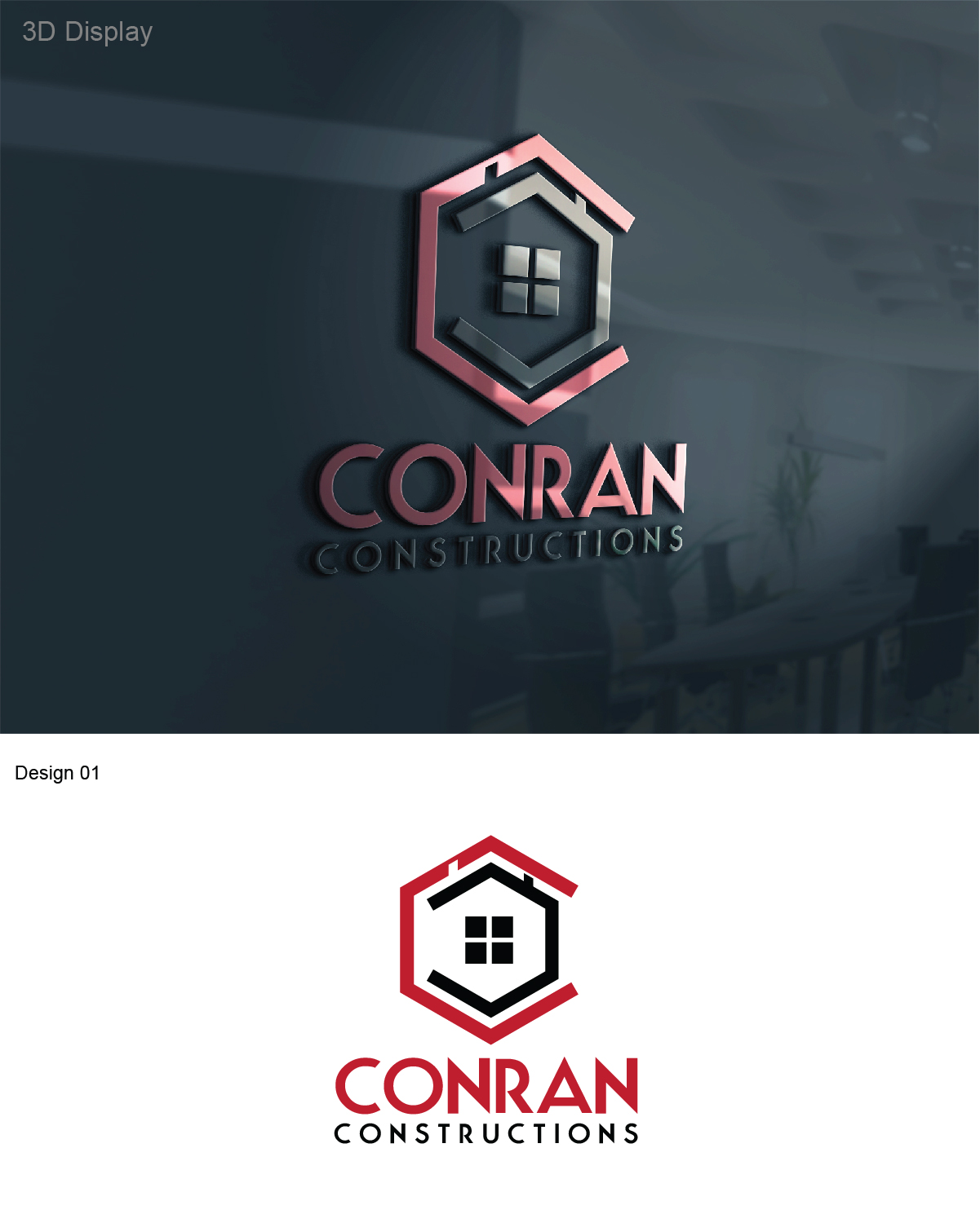 Logo Design by 3Guys for CONRAN CONSTRUCTIONS | Design #10192508