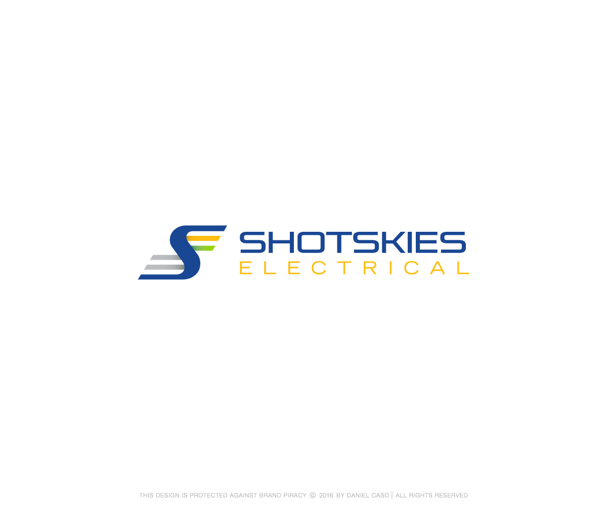 Logo Design by Daniel Caso Design for Shotskies electrical | Design #10179340
