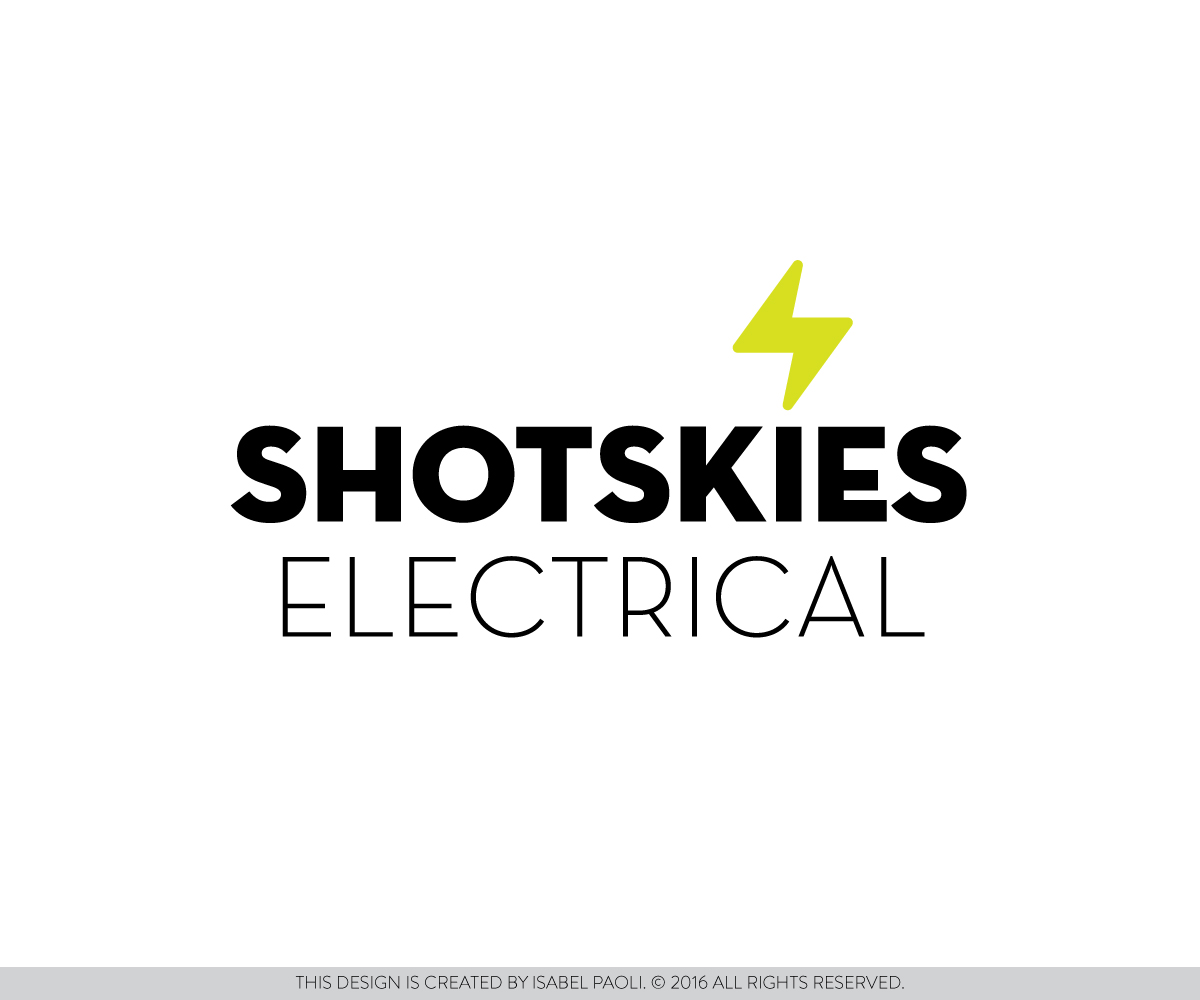 Logo Design by isabel.paoli for Shotskies electrical | Design #10186040