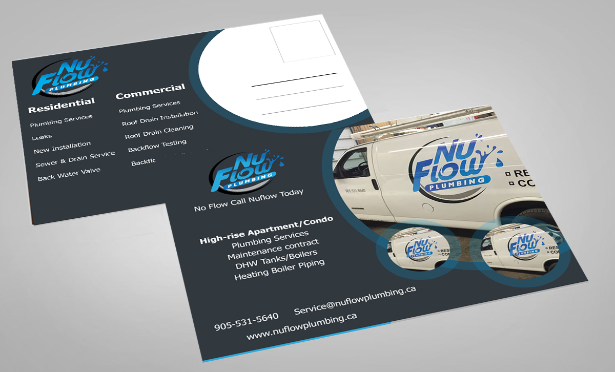 Postcard Design by TGDesigns for Nuflow Plumbing | Design #10236324