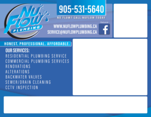Postcard Design by abrethau9 for Nuflow Plumbing | Design #10216615