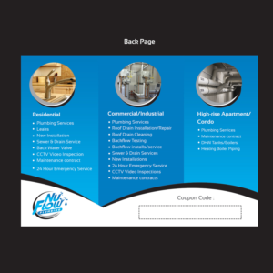 Postcard Design by 2arunkg for Nuflow Plumbing | Design #10250355