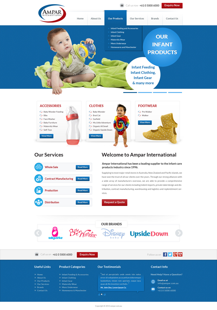 Diseño Web por Hashim Creetto para este proyecto | Diseño #2166608