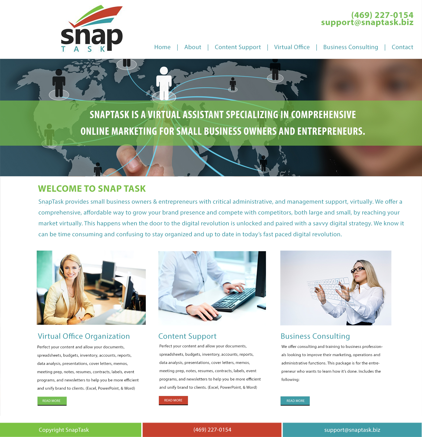 Diseño Wordpress por Ginger and Jones para SnapTask | Diseño #10198328