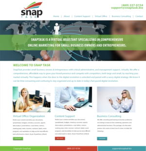 WordPress-Design von Ginger and Jones für SnapTask | Design #10198328