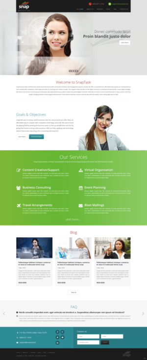 Diseño Wordpress por pb para SnapTask | Diseño: #10184669