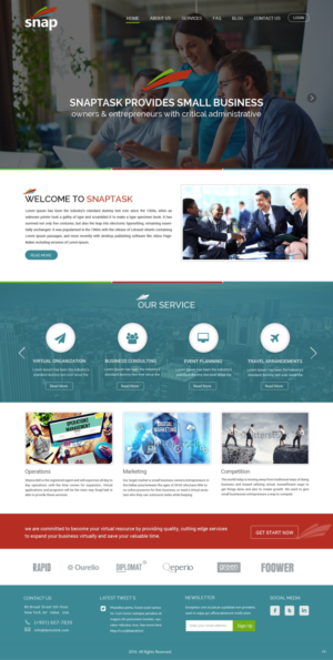Diseño Wordpress por pb para SnapTask | Diseño: #10191269