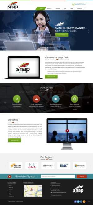 Diseño Wordpress por pb para SnapTask | Diseño: #10191270