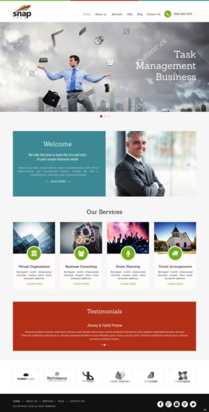 Diseño Wordpress por pb para SnapTask | Diseño: #10197737