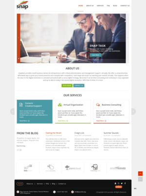 Diseño Wordpress por pb para SnapTask | Diseño: #10202903