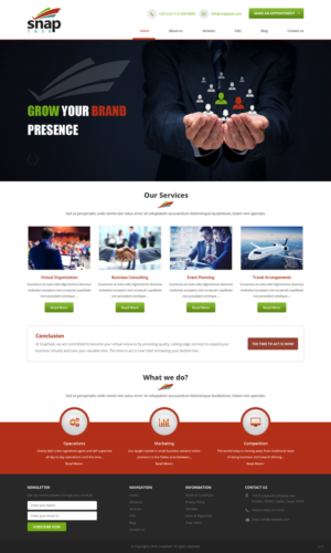 Diseño Wordpress por pb para SnapTask | Diseño: #10202905