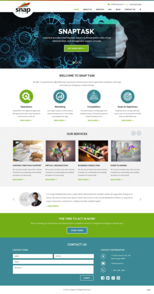 Diseño Wordpress por pb para SnapTask | Diseño: #10202906