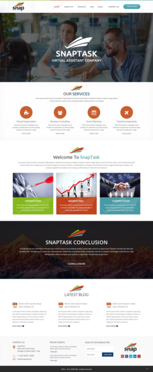 Diseño Wordpress por pb para SnapTask | Diseño: #10210117