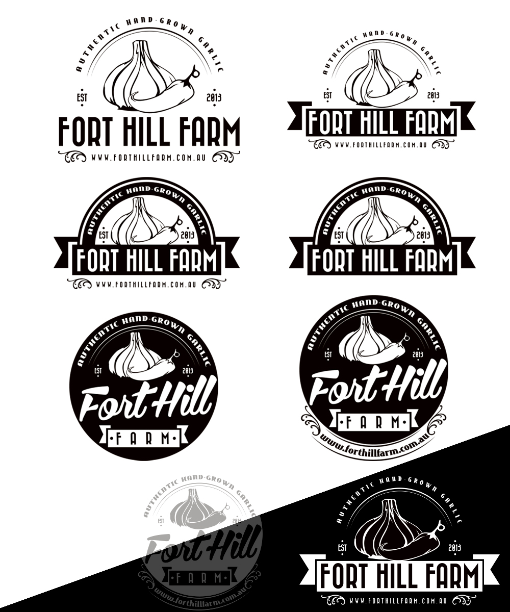 Logo Design by StudioD™ for Fort Hill Farm | Design #2193641
