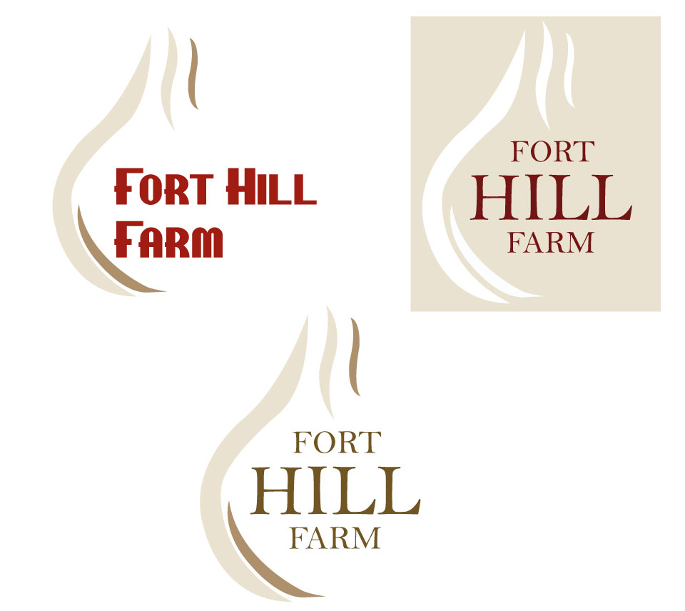 Logo-Design von Sunrise It Care für Fort Hill Farm | Design #2193796