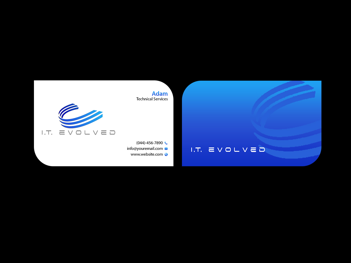 Business Card Design by Creations Box 2015 for I.T. Evolved | Design #10203759