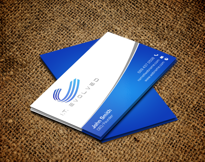 Business Card Design by chandrayaan.creative for I.T. Evolved | Design #10212609