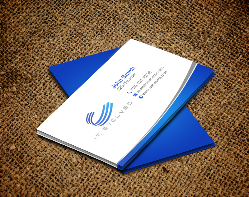 Business Card Design by chandrayaan.creative for I.T. Evolved | Design #10212613