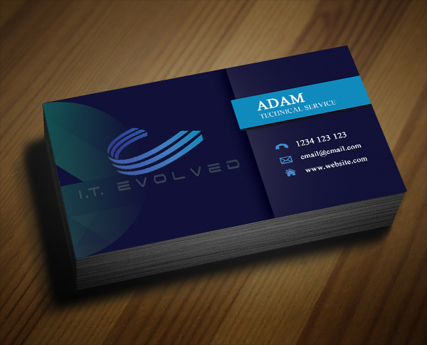 Business Card Design by th.evensen for I.T. Evolved | Design #10187891
