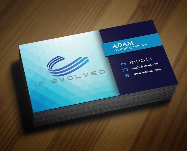 Business Card Design by th.evensen for I.T. Evolved | Design #10229474